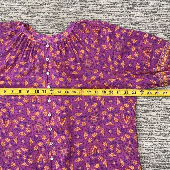 NWT SPELL & THE GYPSY
COLLECTIVE MADAME PEACOCK BLOUSE - BOYSENBERRY Size XS - Picture 10 of 14